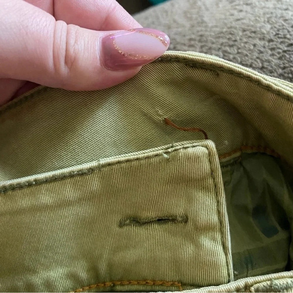 Anthropologie Pilcro and the Letterpress Women’s 0 Green Asymmetric Mini Skirt - Picture 7 of 9